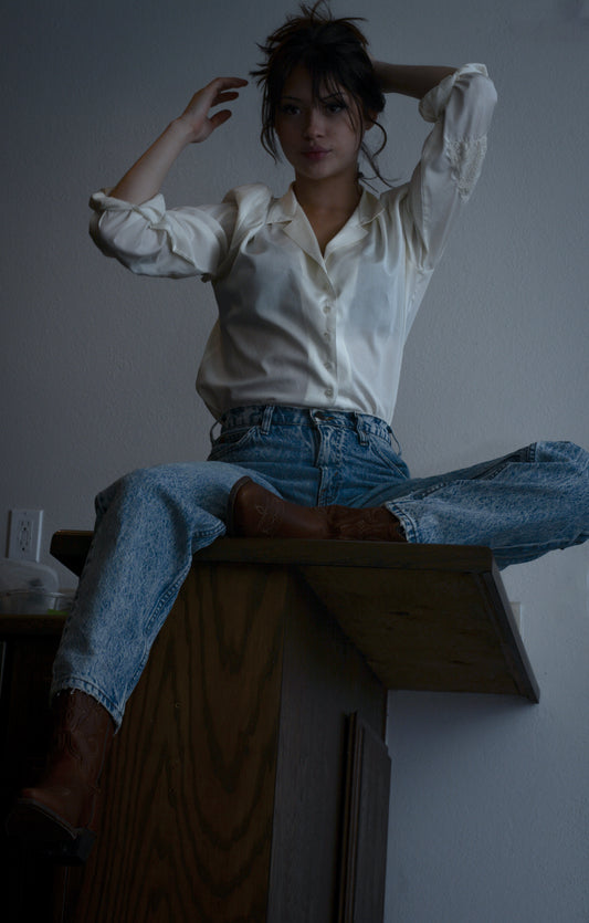 Vintage Acid Wash Levi's Light Blue Denim Jeans