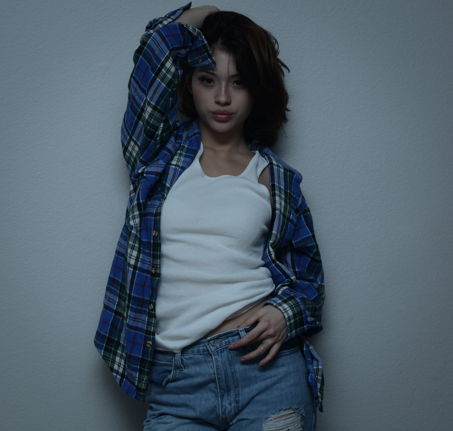 Vintage Blue Japanese Flannel