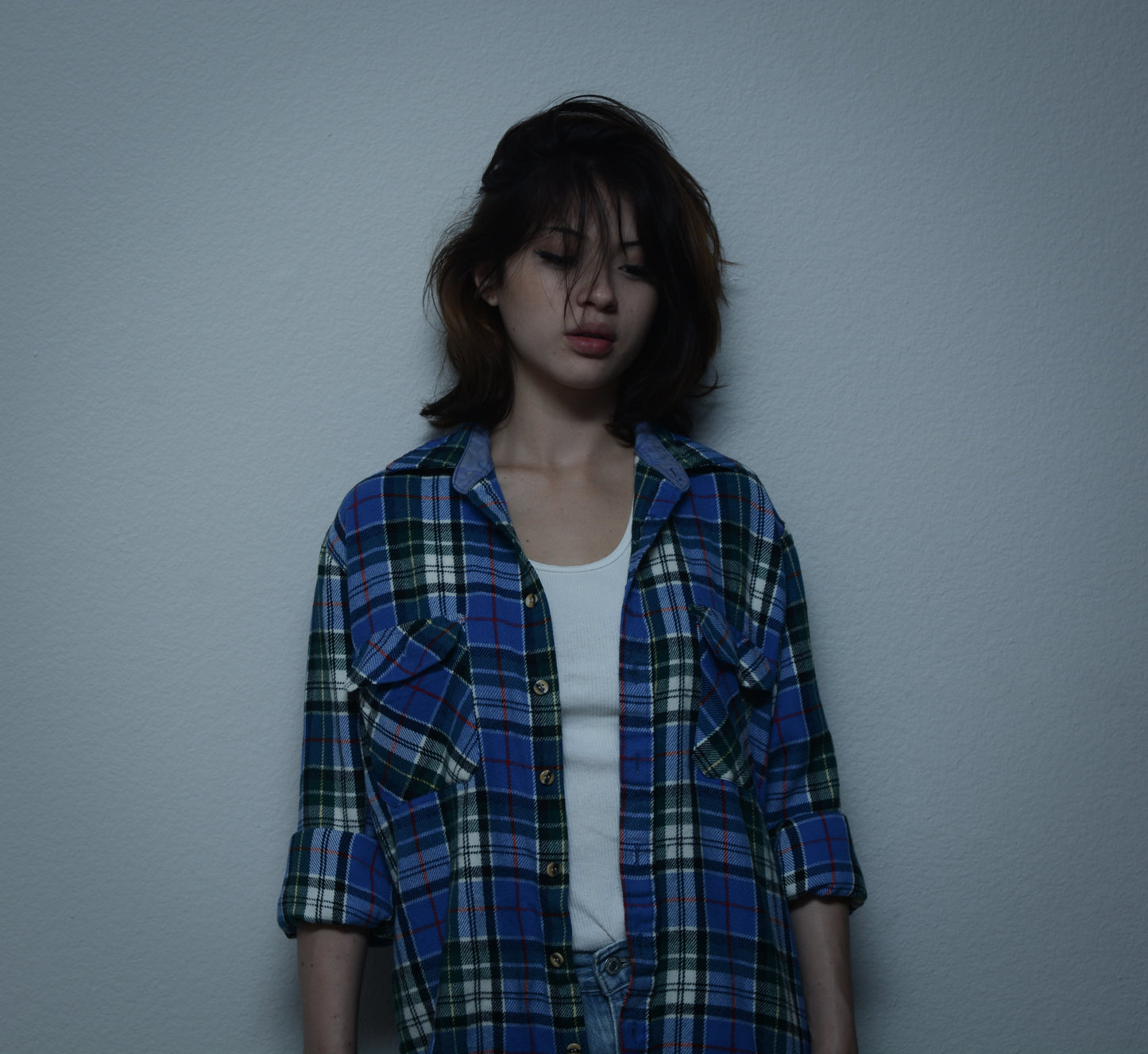 Vintage Blue Japanese Flannel