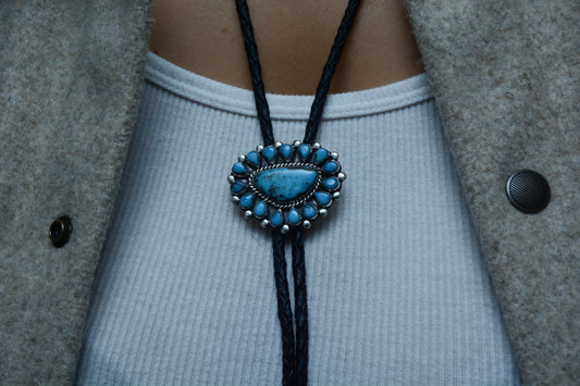 Vintage Navajo Turquoise Bolo