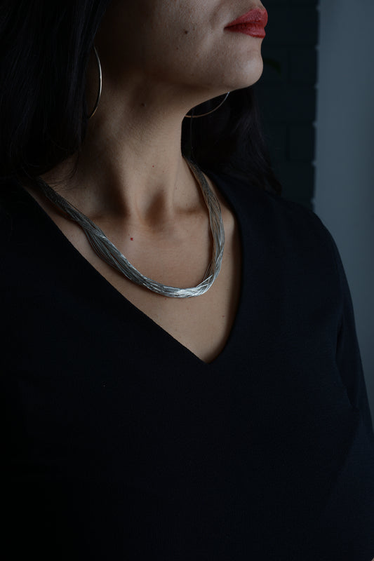 Vintage "Liquid Silver" Necklace