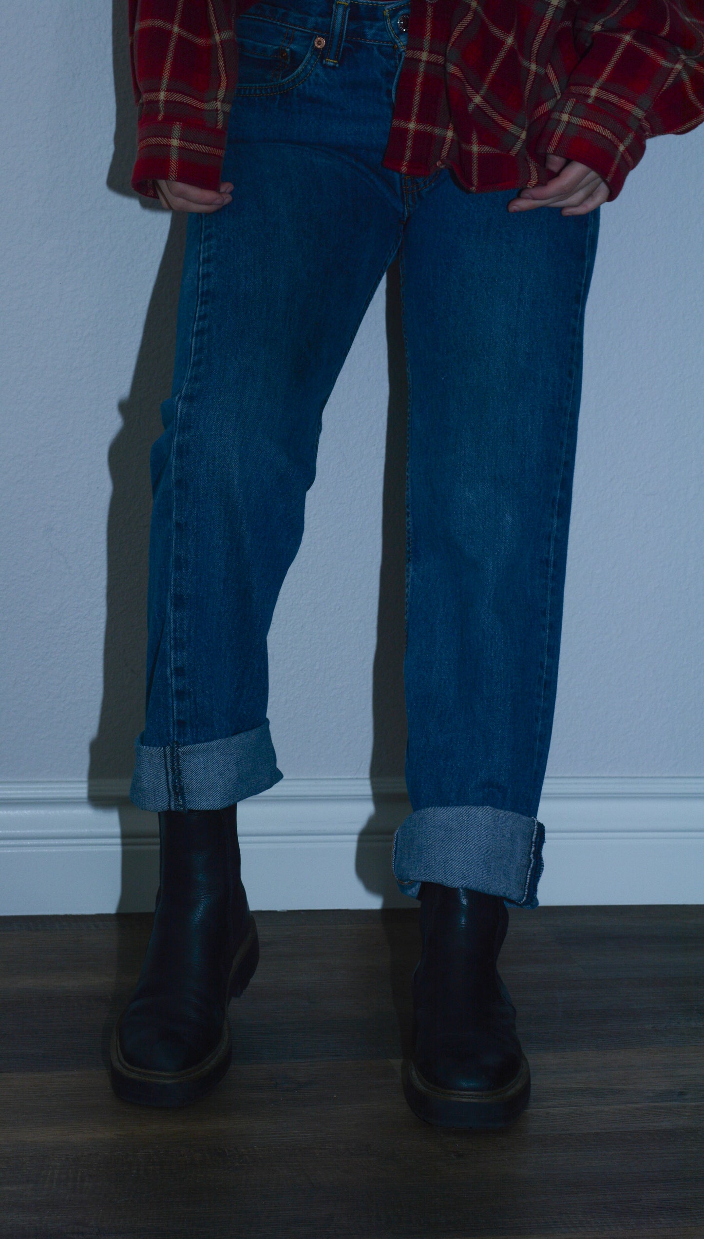 Dark Blue Levi's 505 Denim Jeans
