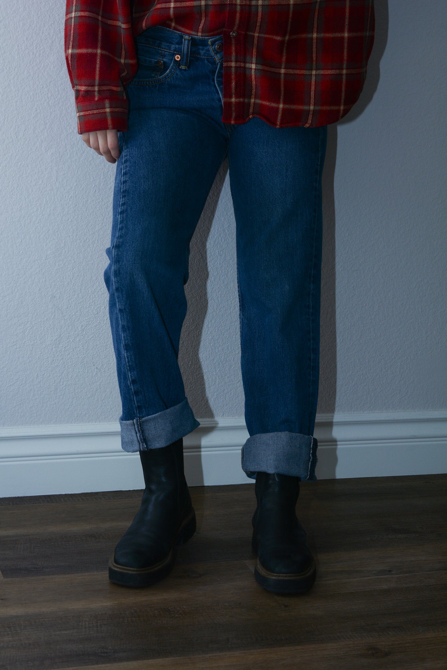 Dark Blue Levi's 505 Denim Jeans