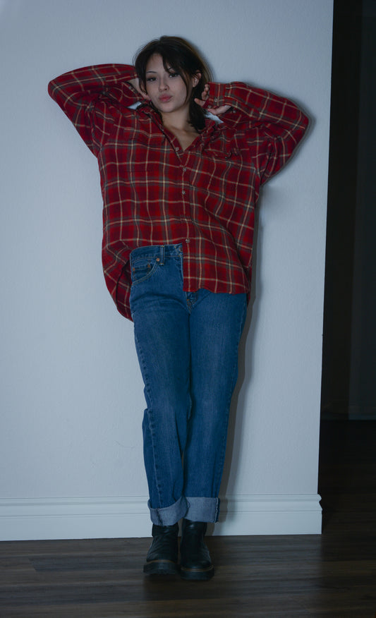 Dark Blue Levi's 505 Denim Jeans