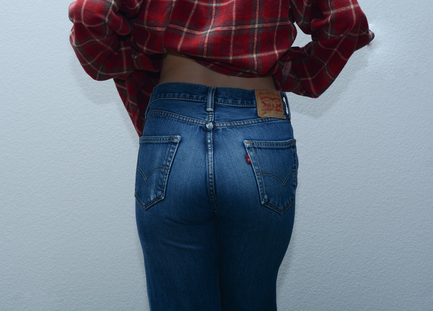 Dark Blue Levi's 505 Denim Jeans