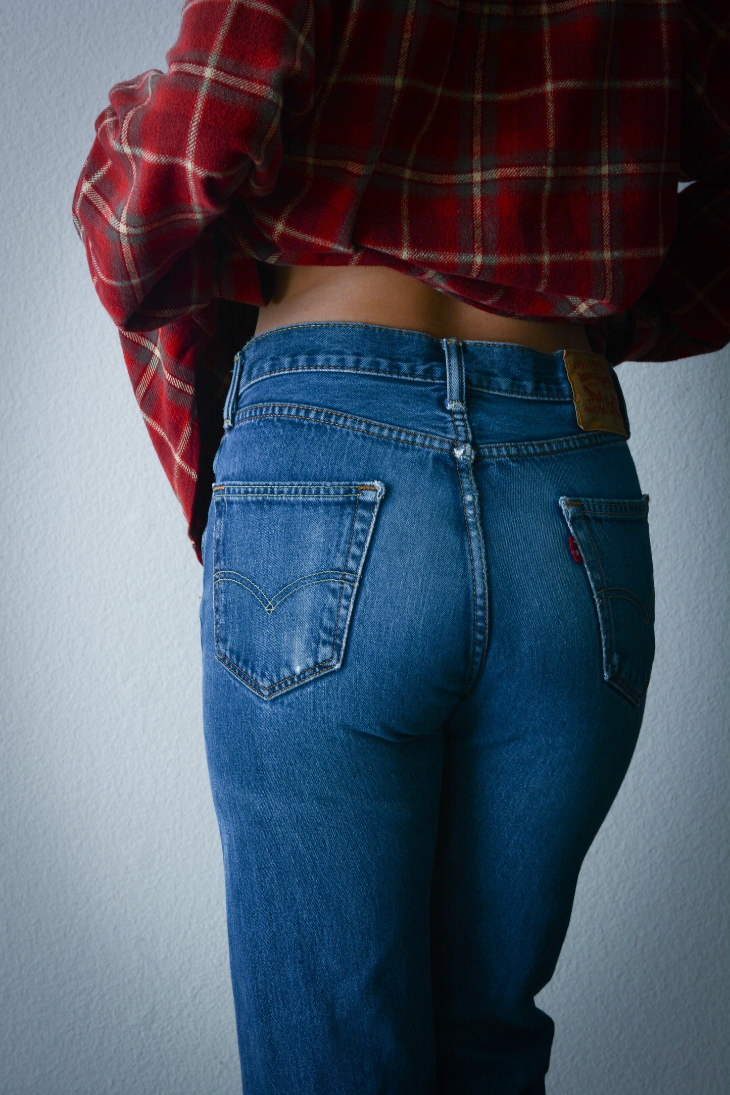 Dark Blue Levi's 505 Denim Jeans