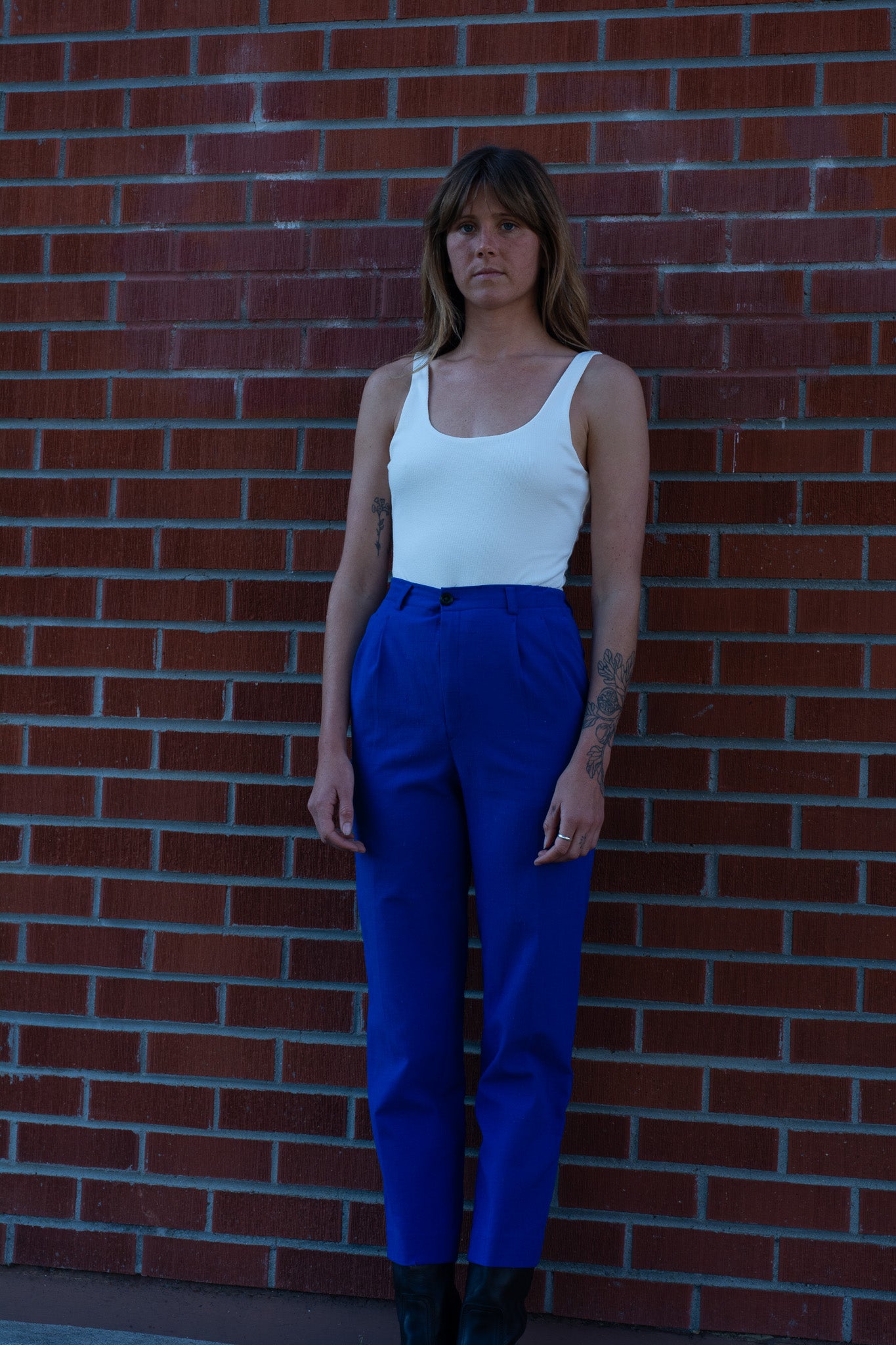 White Ribbed Bodysuit