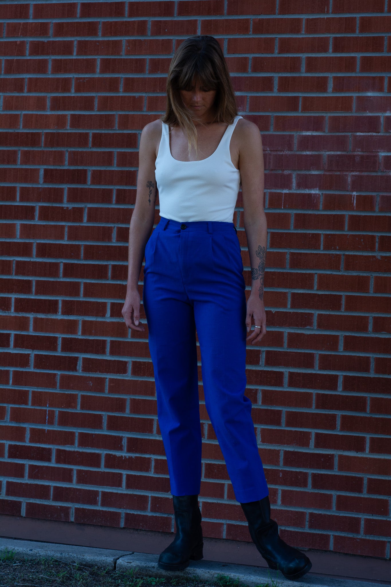 White Ribbed Bodysuit