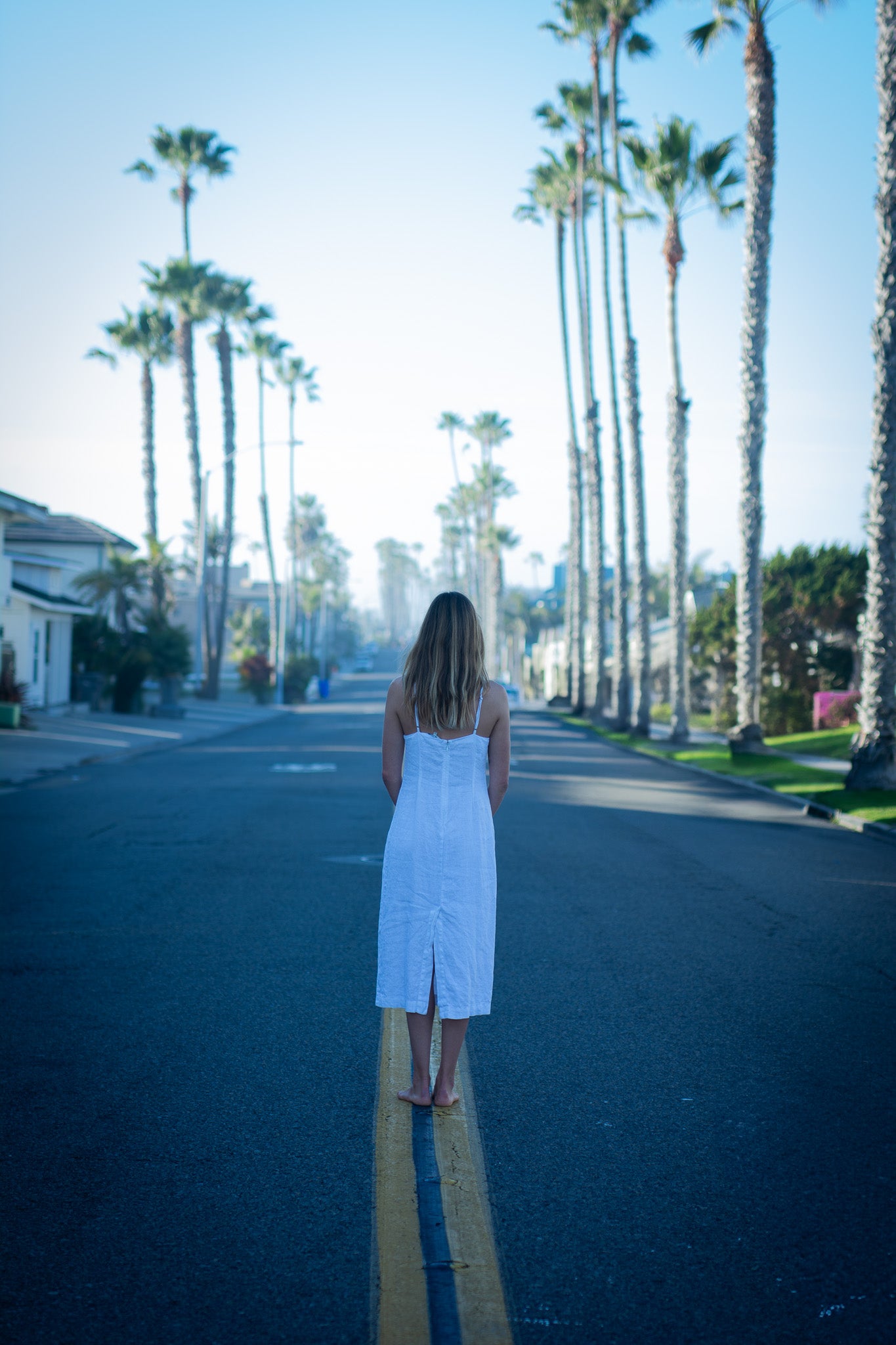White Linen Dress