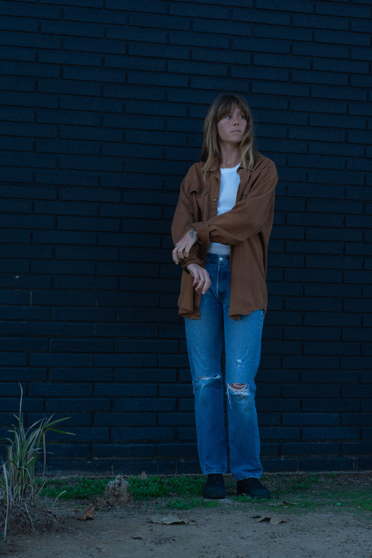 Camel Wrangler Button Down