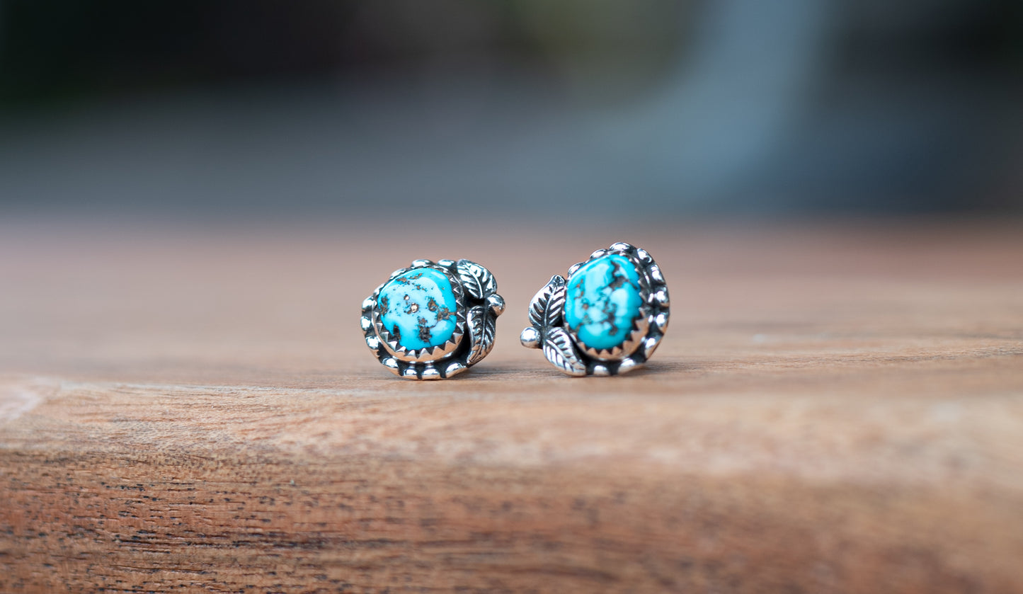 Vintage Turquoise Stud Earrings