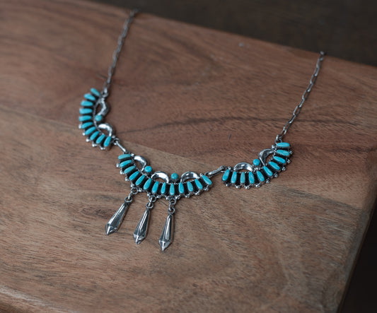 Vintage Zuni Turquoise Necklace