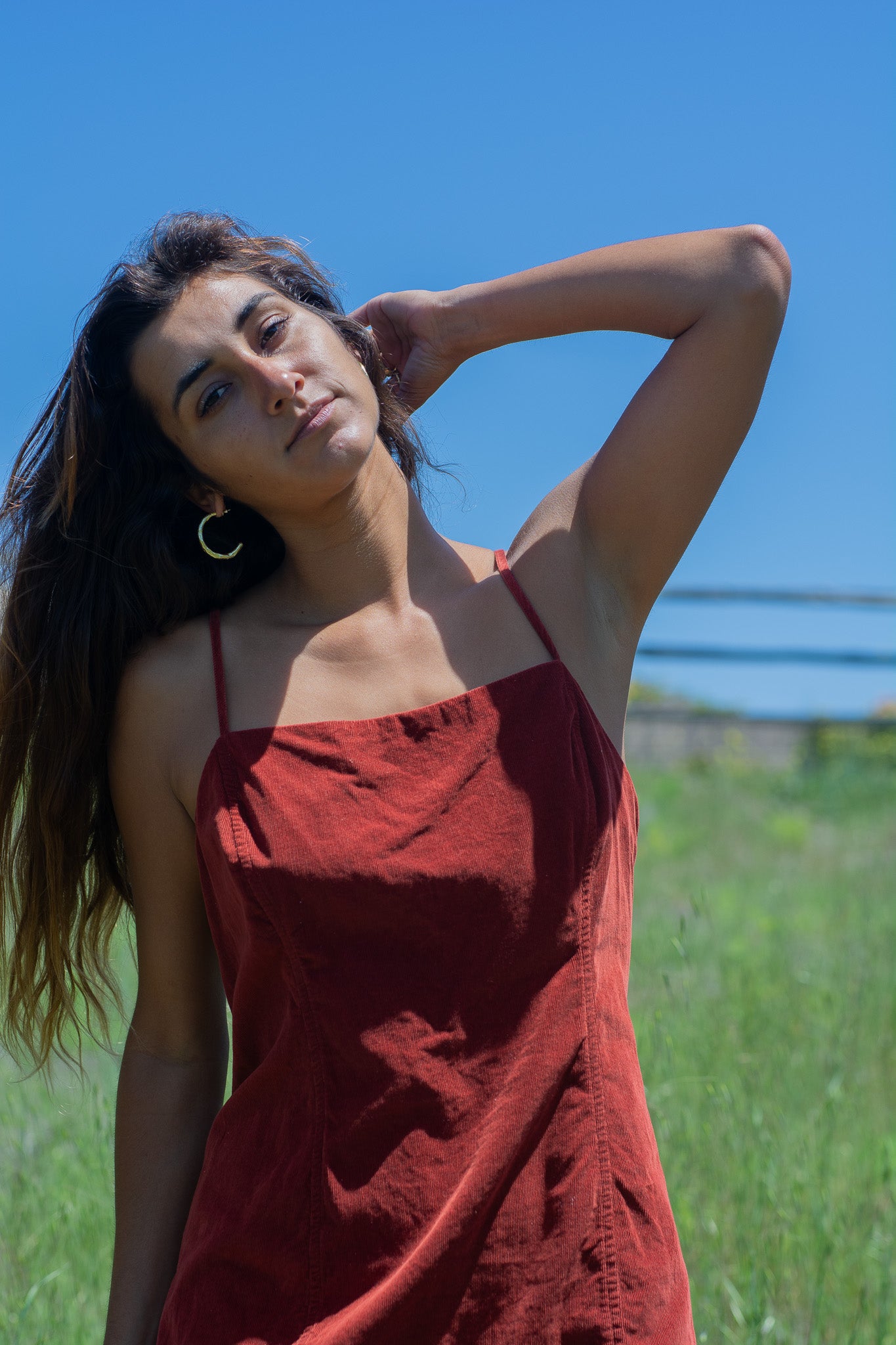 Rust Corduroy Dress