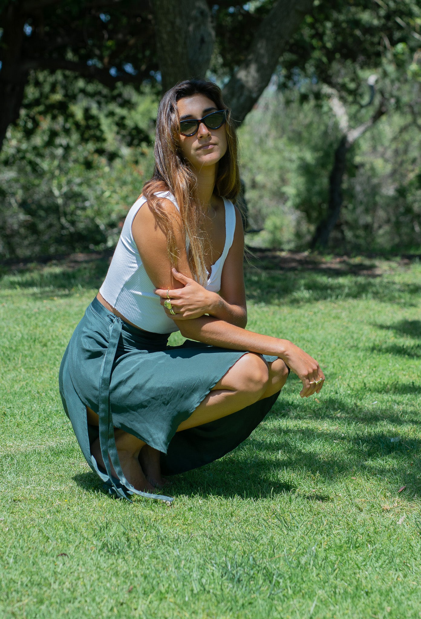 Silk Wrap Skirt