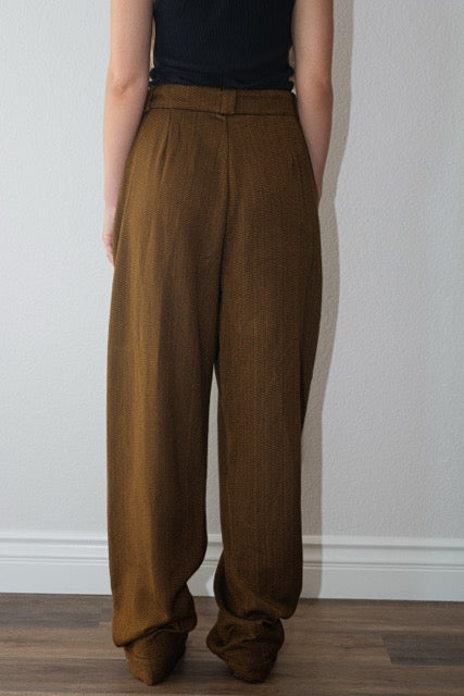 Brown Black Thrills Trousers