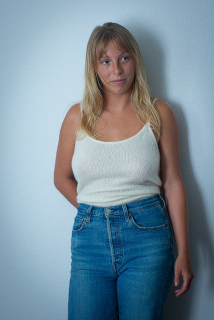 Cream Cashmere Tank