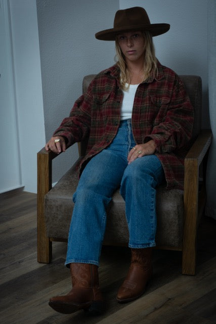 Red Flannel Button Down