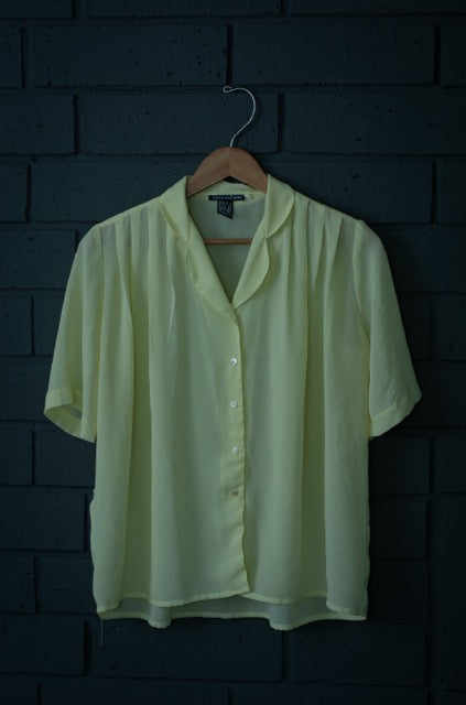Vintage Yellow Blouse