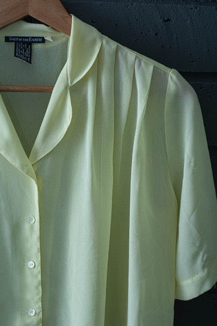 Vintage Yellow Blouse