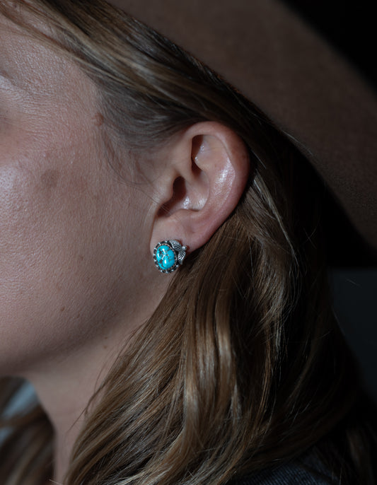 Vintage Turquoise Stud Earrings