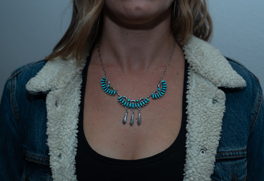 Vintage Zuni Turquoise Necklace