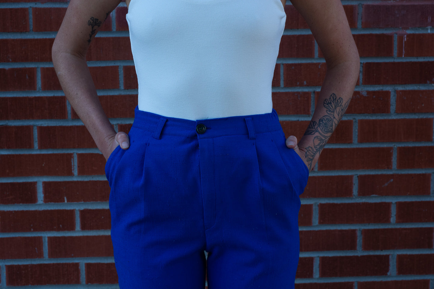Vintage Royal Blue Trousers