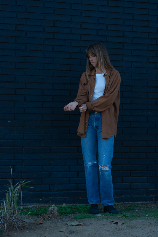Camel Wrangler Button Down