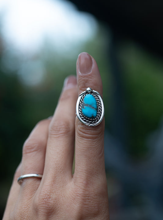 Vintage Navajo Turquoise Ring