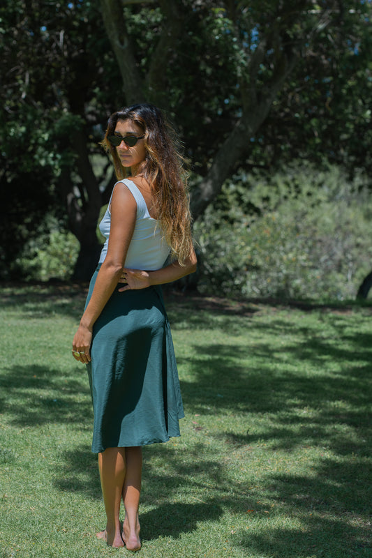 Silk Wrap Skirt