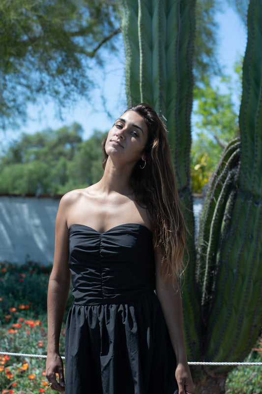 Black Strapless Dress