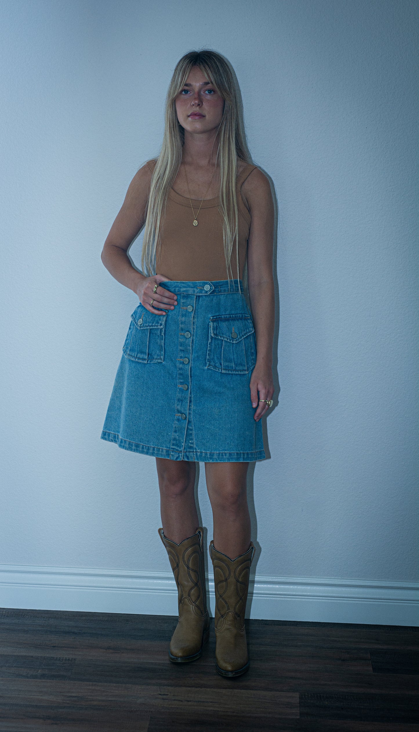 Vintage Denim Skirt