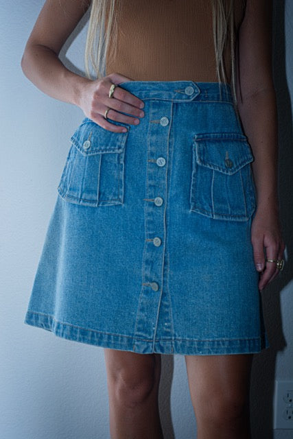 Vintage Denim Skirt