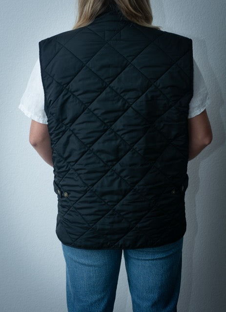 Black Quilted Vest