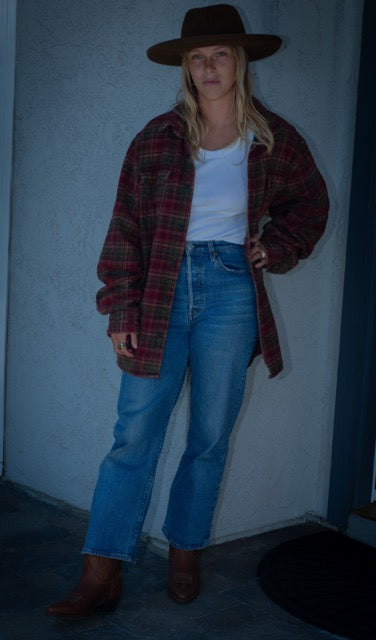 Red Flannel Button Down