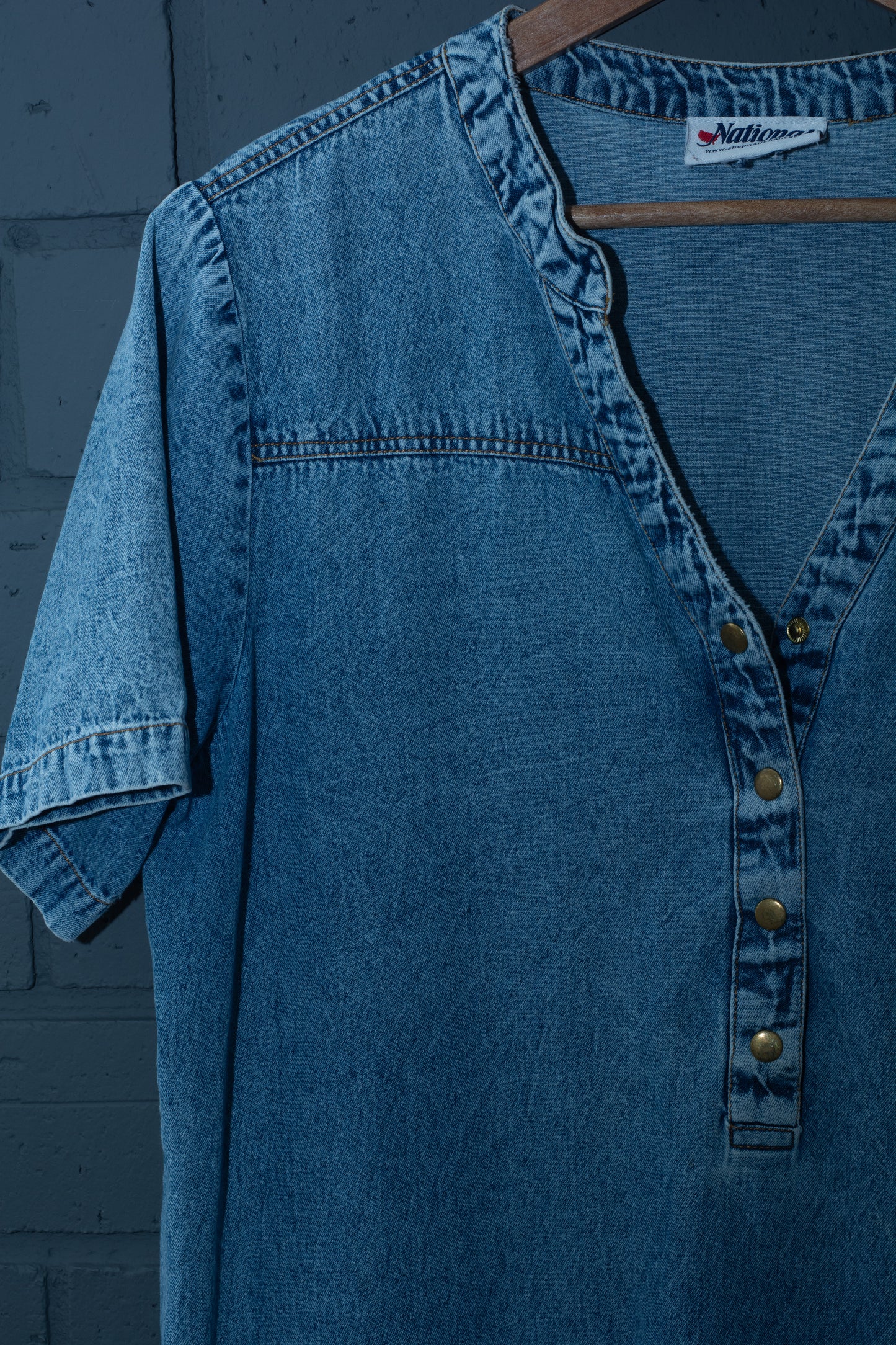 Vintage Cotton Denim Dress